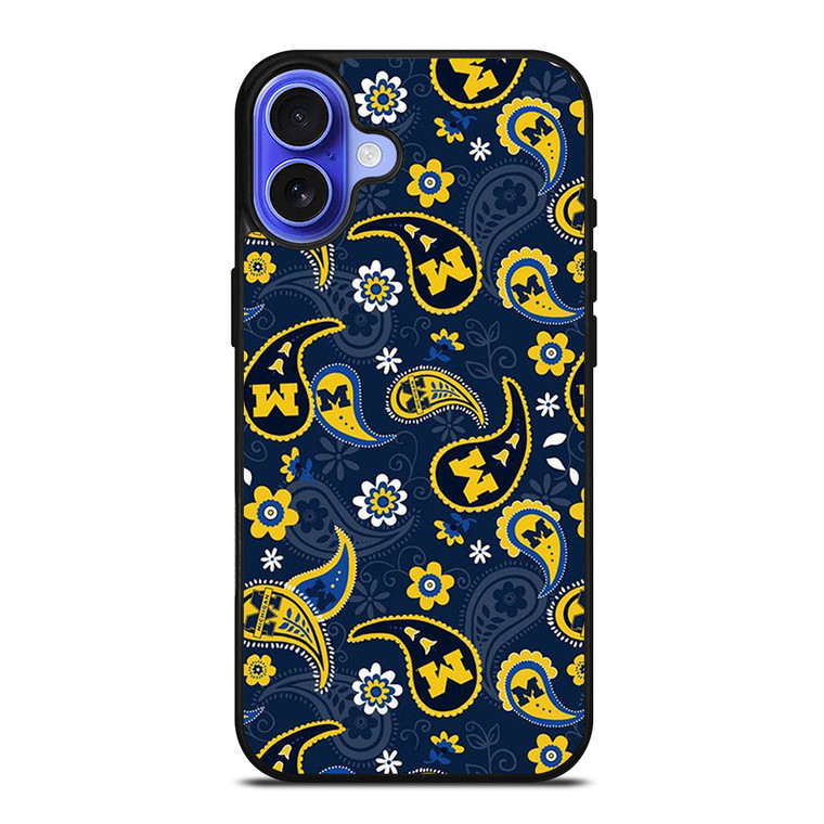 MICHIGAN WOLVERINES PATTERN iPhone 16 Case