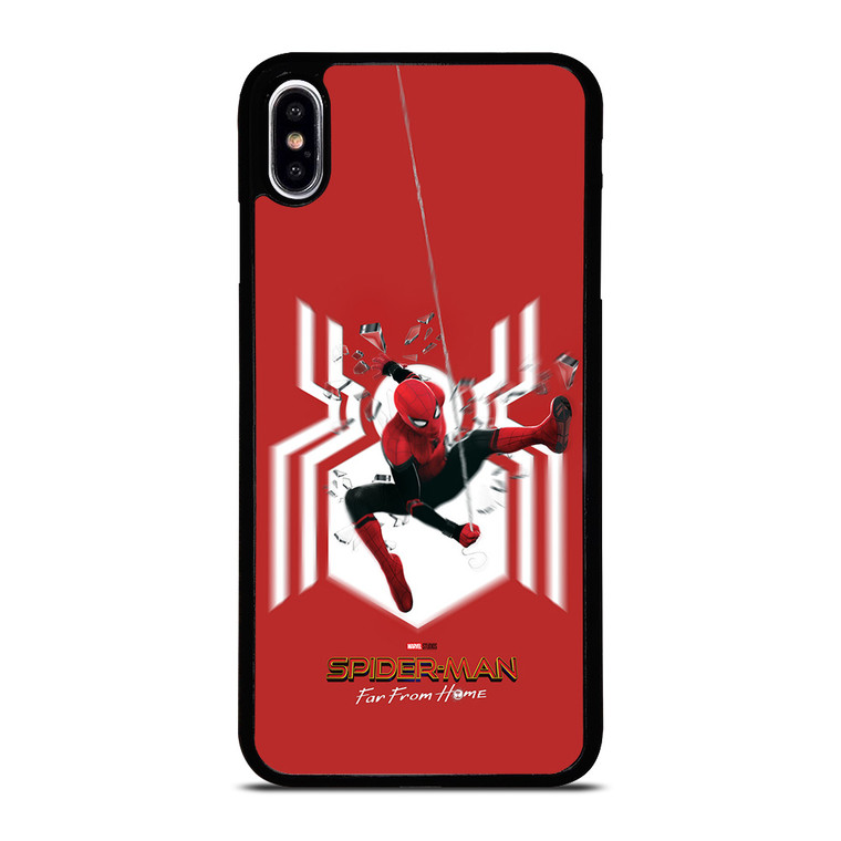 SPIDERMAN FAR FROM HOME LOGO RED ACTION iPhone XS Max Case