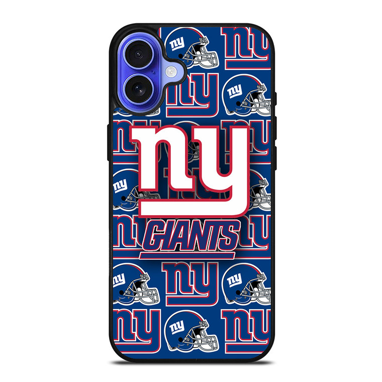 NEW YORK GIANTS COLLAGE LOGO iPhone 16 Case