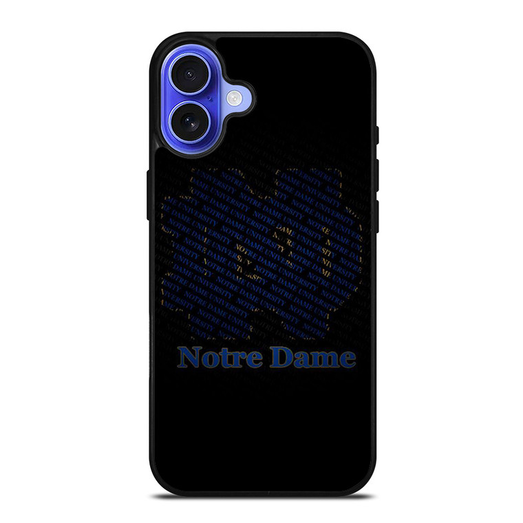 NOTRE DAME IRISH LOGO PATTERN iPhone 16 Case