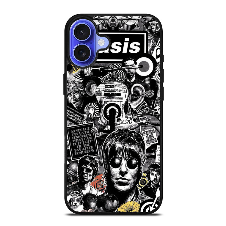 OASIS ROCK BAND POSTER iPhone 16 Case