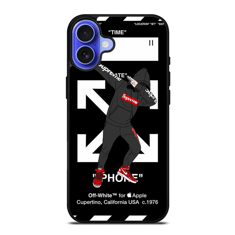 OFF WHITE DAB SUPREME iPhone 16 Case