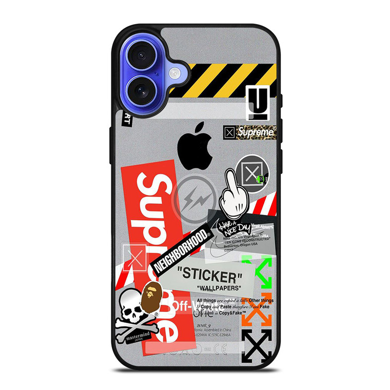 OFF WHITE SUPREME iPhone 16 Case