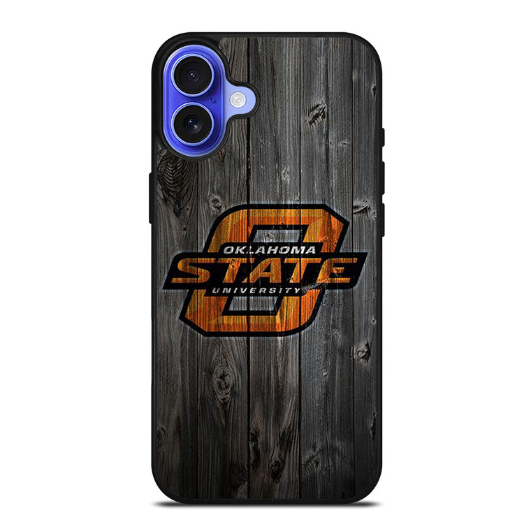 OKLAHOMA STATE UNIVERSITY WOODEN LOGO iPhone 16 Case OKLAHOMA STATE UNIVERSITY WOODEN LOGO iPhone 16 Case