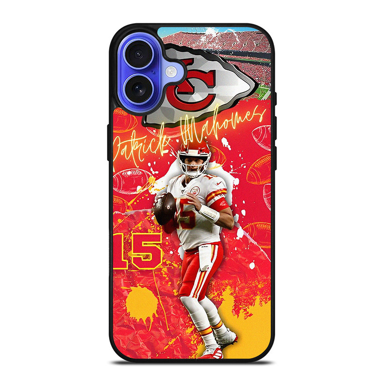 PATRICK MAHOMES FOOTBALL NFL iPhone 16 Case PATRICK MAHOMES FOOTBALL NFL iPhone 16 Case