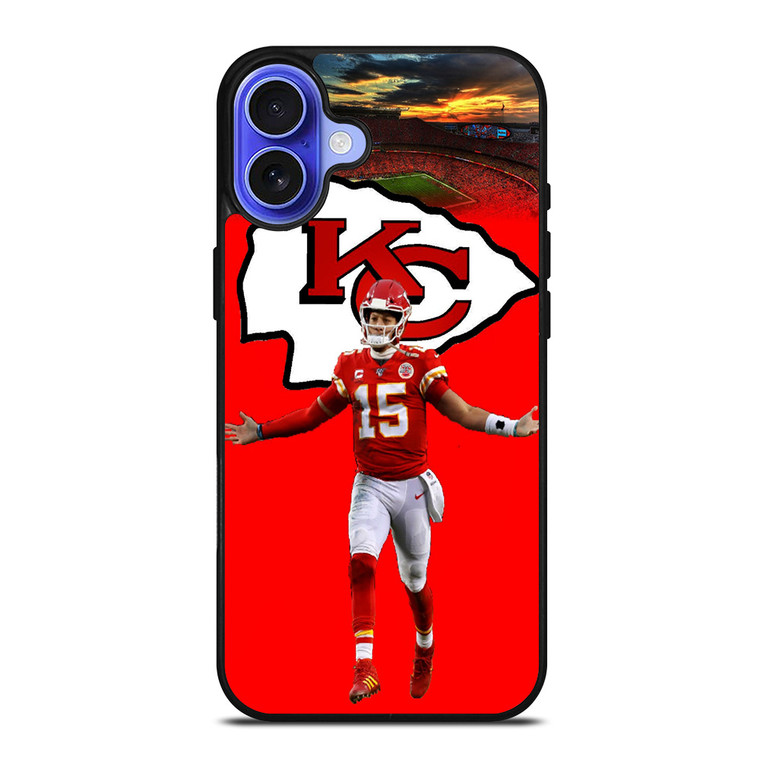 PATRICK MAHOMES KC CHIEFS LOGO iPhone 16 Case