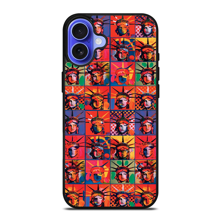 PETER MAX LIBERTY STATUE iPhone 16 Case PETER MAX LIBERTY STATUE iPhone 16 Case
