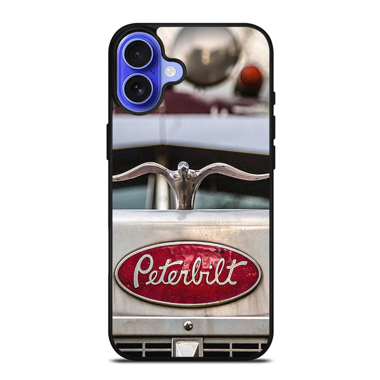 PETERBILT TRUCK METAL EMBLEM iPhone 16 Case PETERBILT TRUCK METAL EMBLEM iPhone 16 Case
