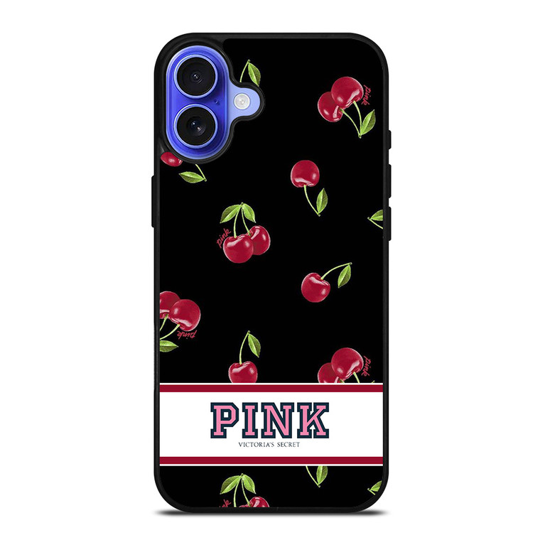PINK VICTORIA'S SECRET CHERRY iPhone 16 Case PINK VICTORIA'S SECRET CHERRY iPhone 16 Case