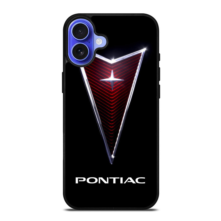PONTIAC CAR GLOWING LOGO iPhone 16 Case