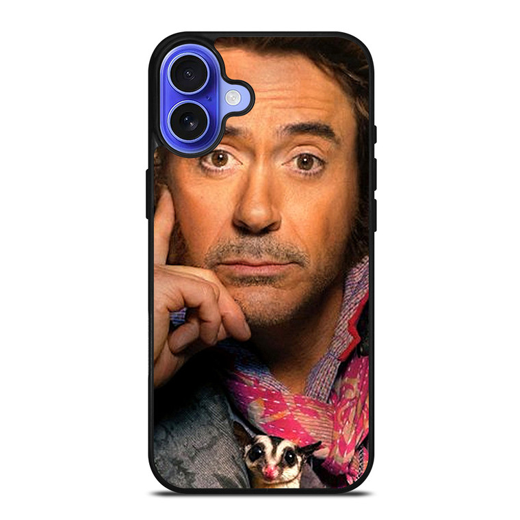ROBERT DOWNEY JR FACE DOLITTLE MOVIES iPhone 16 Case ROBERT DOWNEY JR FACE DOLITTLE MOVIES iPhone 16 Case