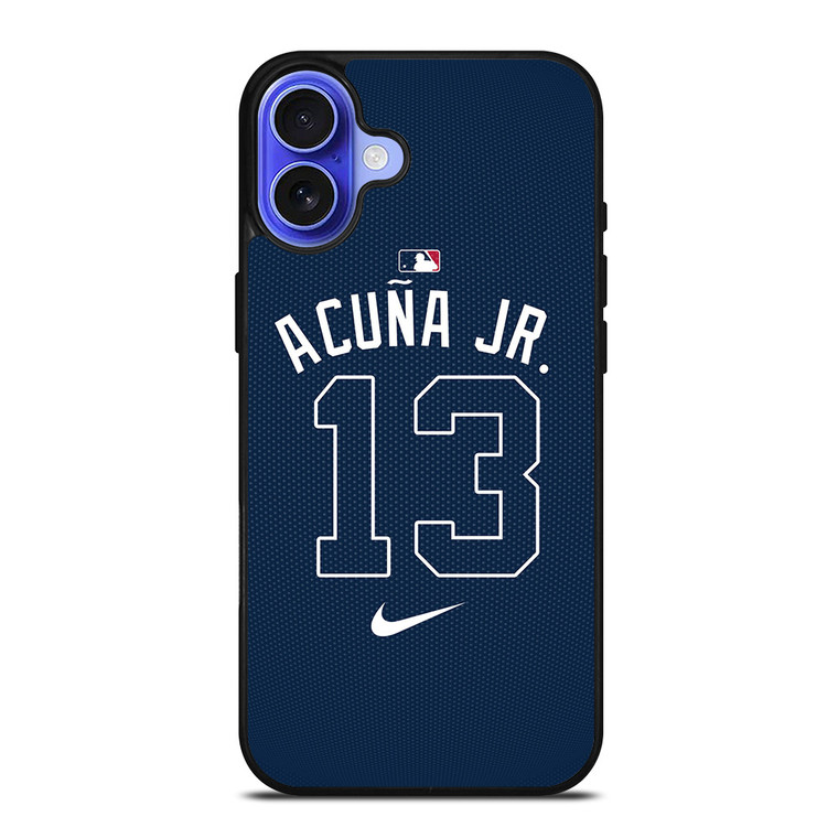 RONALD ACUNA JR MLB NIKE KIT iPhone 16 Case RONALD ACUNA JR MLB NIKE KIT iPhone 16 Case