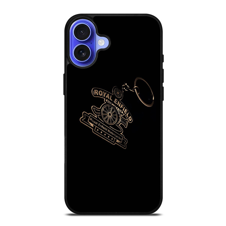 ROYAL ENFIELD KEY CHAN BLACK LOGO iPhone 16 Case