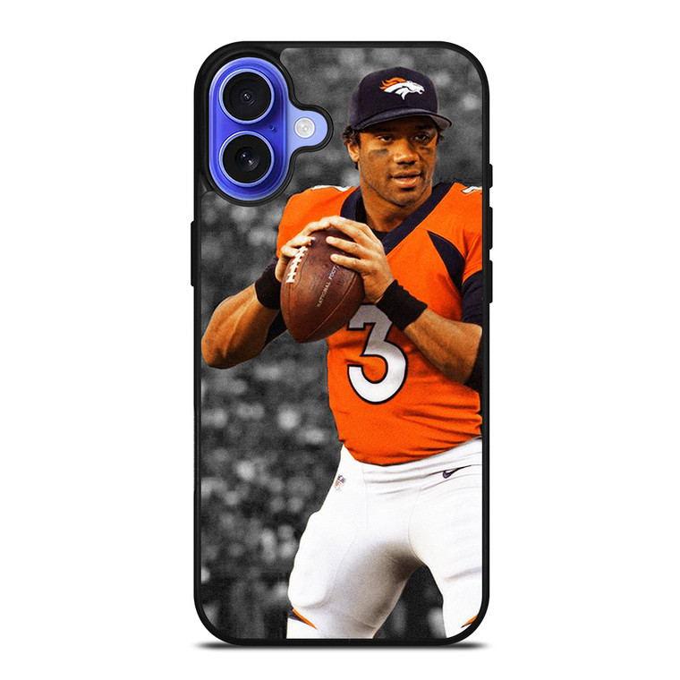 RUSSEL WILSON DENVER BRONCOS NFL iPhone 16 Case RUSSEL WILSON DENVER BRONCOS NFL iPhone 16 Case