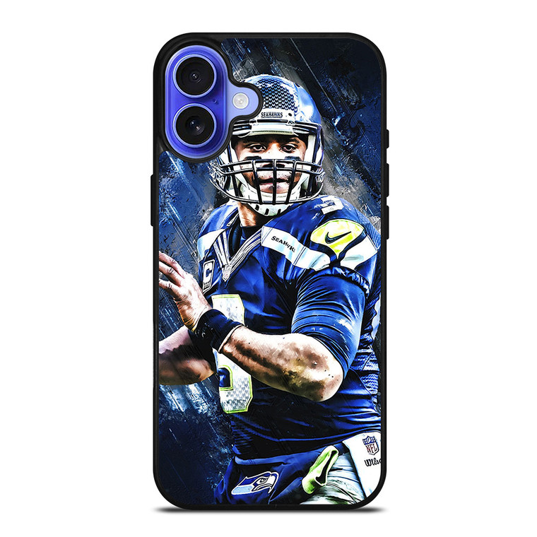 RUSSELL WILSON SEATTLE SEAHAWKS FOOTBALL iPhone 16 Case RUSSELL WILSON SEATTLE SEAHAWKS FOOTBALL iPhone 16 Case
