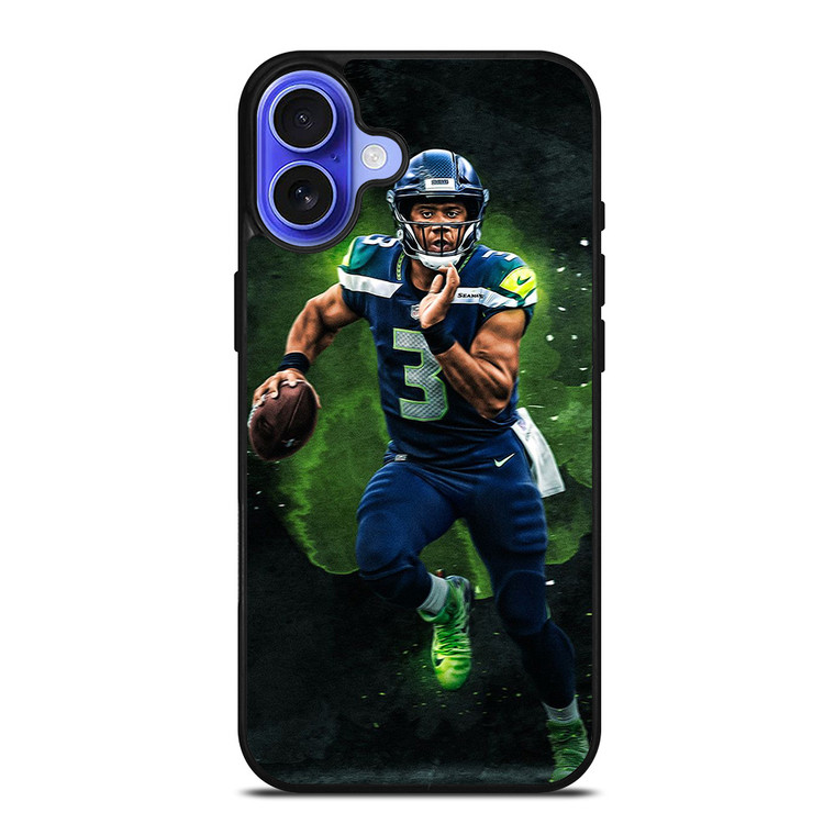 SEATTLE SEAHAWKS RUSSELL WILSON NFL iPhone 16 Case SEATTLE SEAHAWKS RUSSELL WILSON NFL iPhone 16 Case