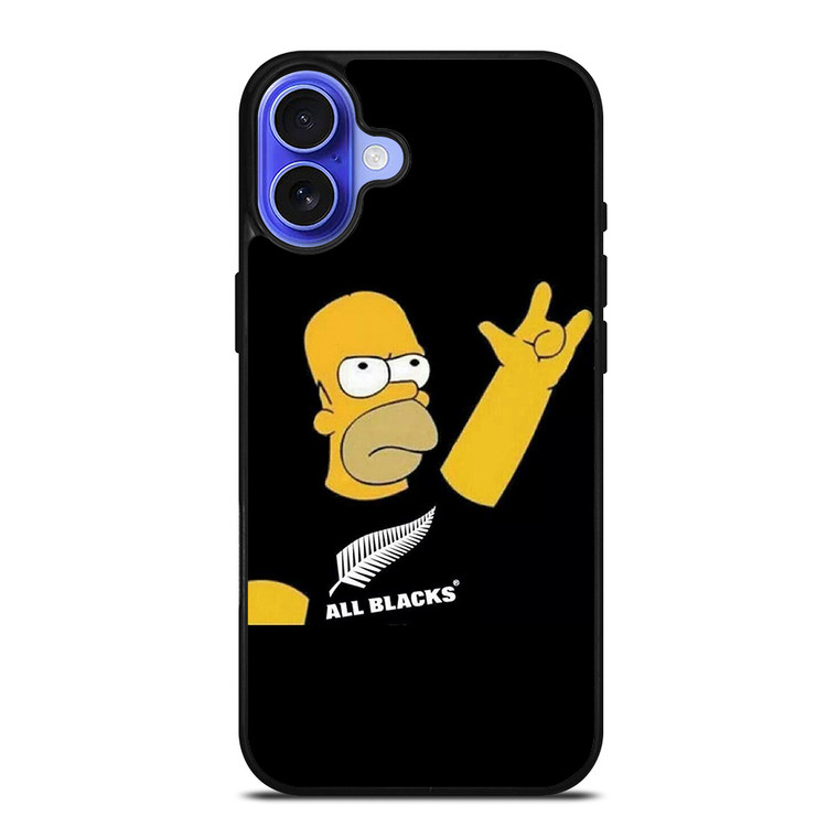 SIMPSON ALL BLACKS iPhone 16 Case