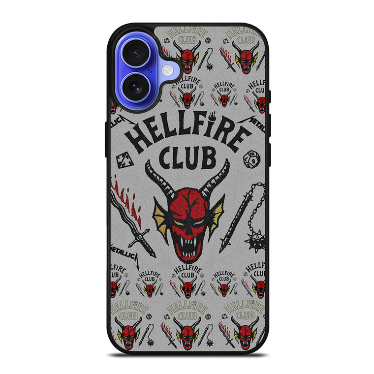 STRANGER THINGS HELLFIRE MASK iPhone 16 Case