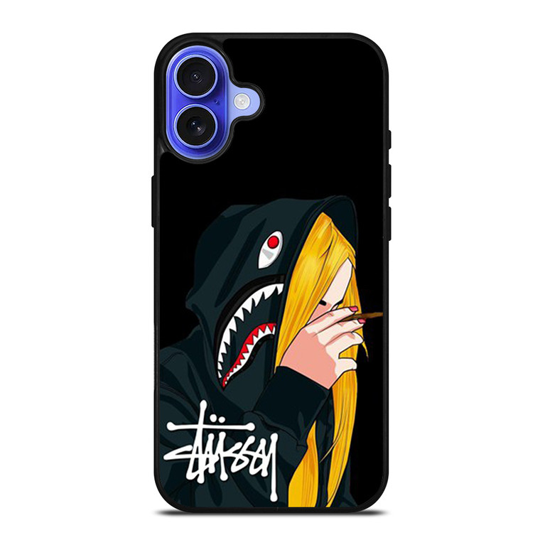 STUSSY BAPE SHARK iPhone 16 Case