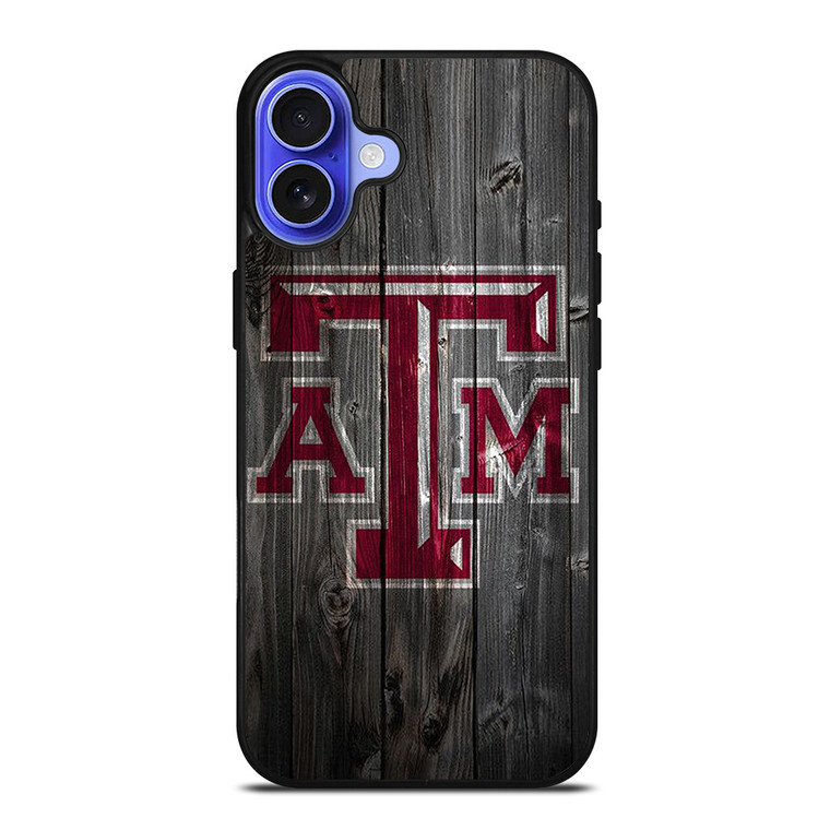 TEXAS AGGIES WOODEN LOGO iPhone 16 Case