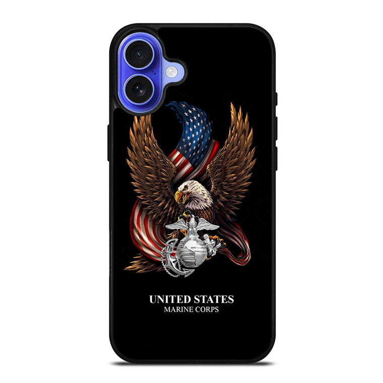 UNITED STATES MARINE CORPS USMC LOGO iPhone 16 Case
