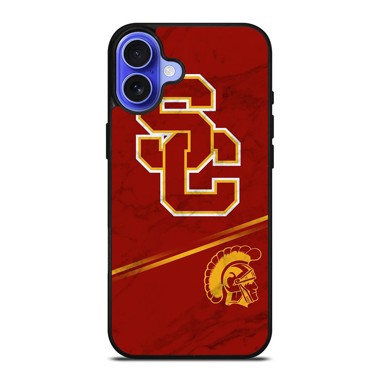 USC TROJANS RUSTY MARBLE iPhone 16 Case