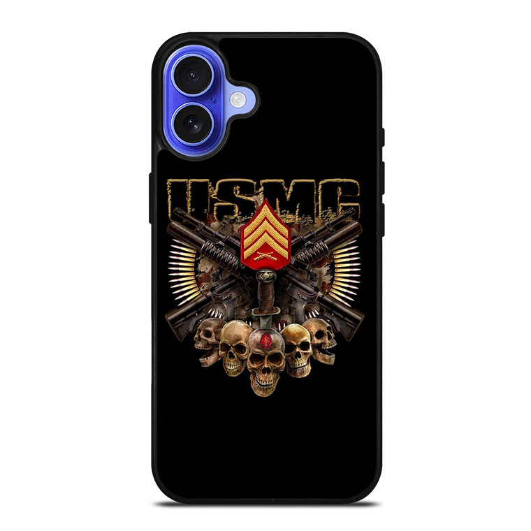 USMC MARINE CORPS SKULL LOGO iPhone 16 Case USMC MARINE CORPS SKULL LOGO iPhone 16 Case