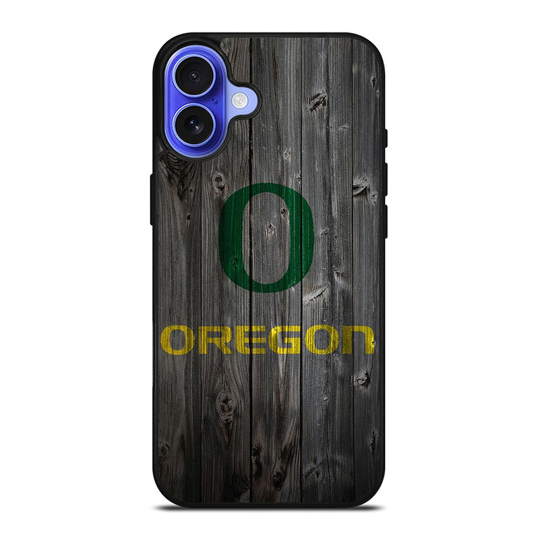 WOODEN LOGO OREGON DUCKS iPhone 16 Case