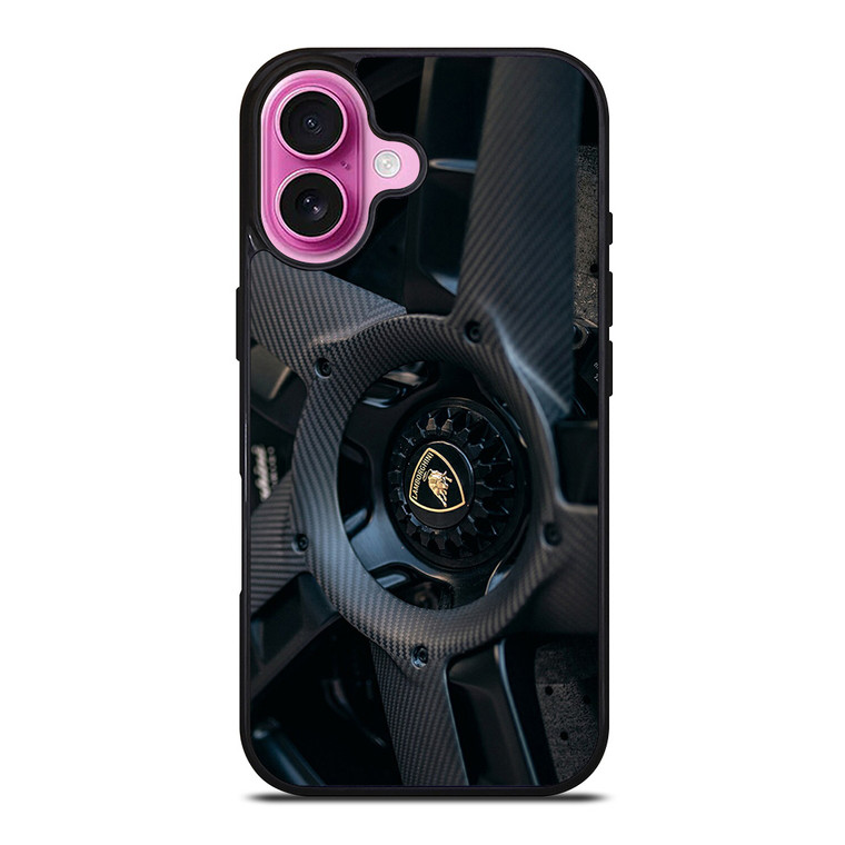 LAMBORGHINI CARBON WHEEL iPhone 16 Plus Case