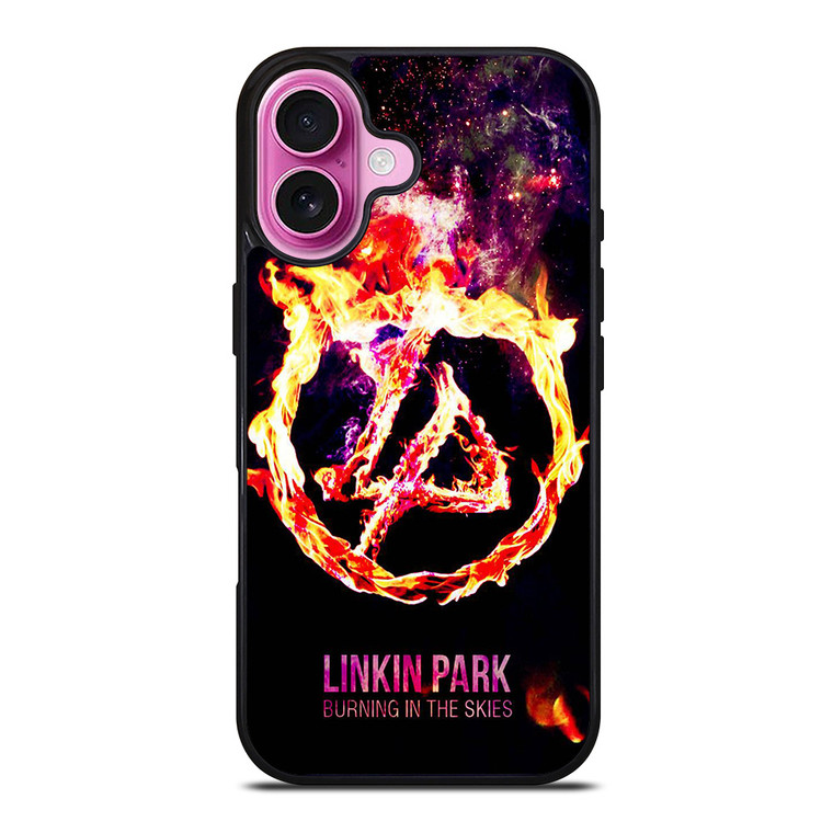 LINKIN PARK LOGO BURNING IN THE SKIES iPhone 16 Plus Case