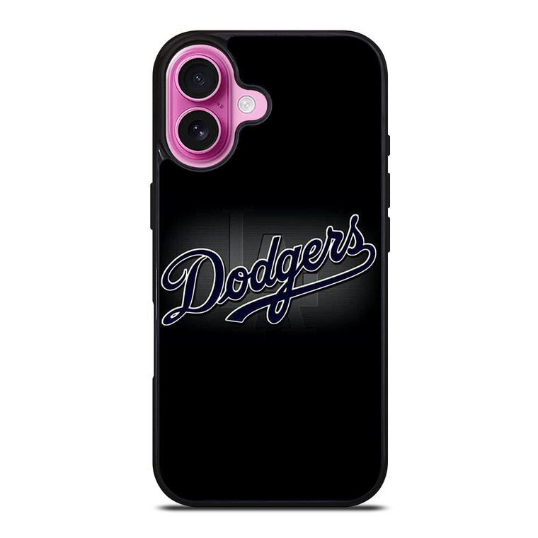 LOS ANGELES DODGERS BLACK LOGO iPhone 16 Plus Case
