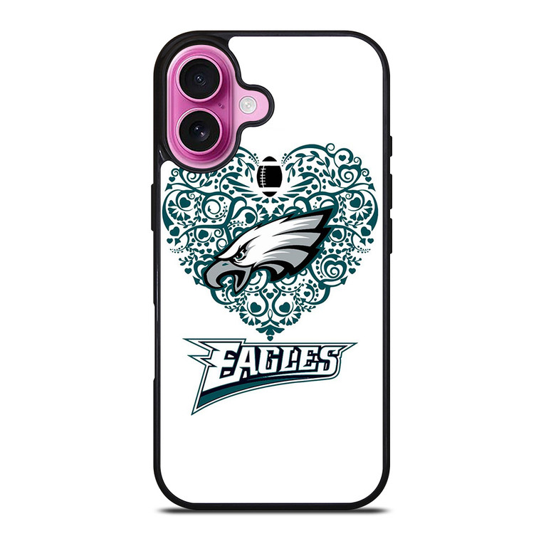 LOVE PHILADELPHIA EAGLES iPhone 16 Plus Case