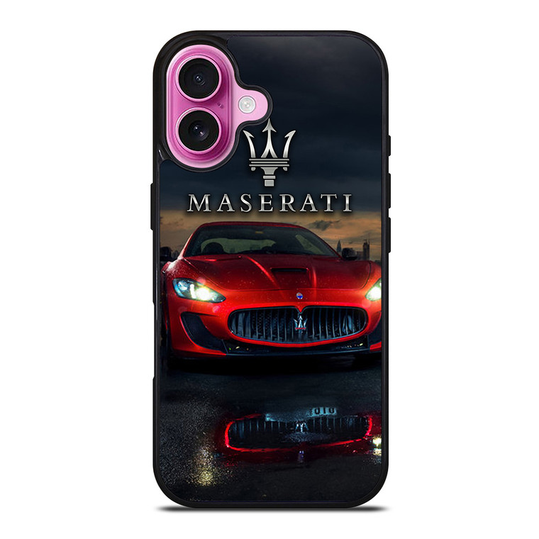 MASERATI RED CAR LOGO iPhone 16 Plus Case