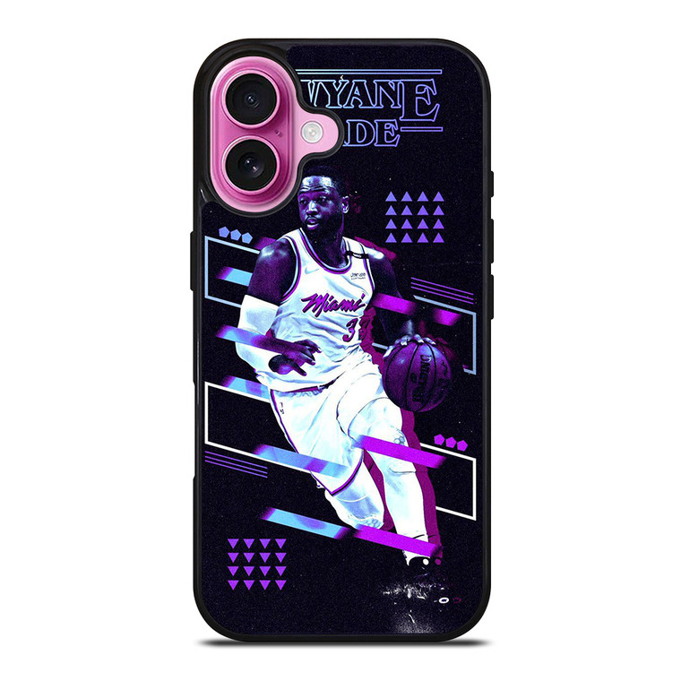 MIAMI HEAT DWYANE WADE BASKETBALL iPhone 16 Plus Case