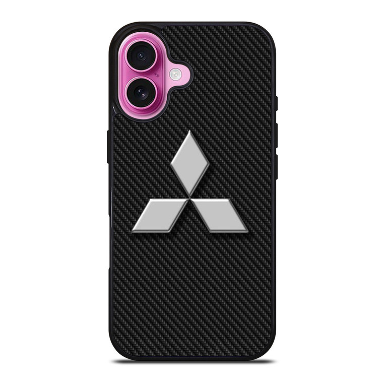 MITSUBISHI CARBON LOGO iPhone 16 Plus Case