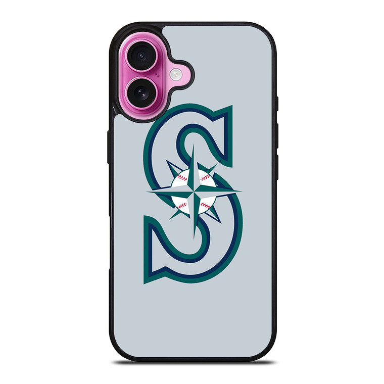 MLB SEATTLE MARINERS LOGO iPhone 16 Plus Case