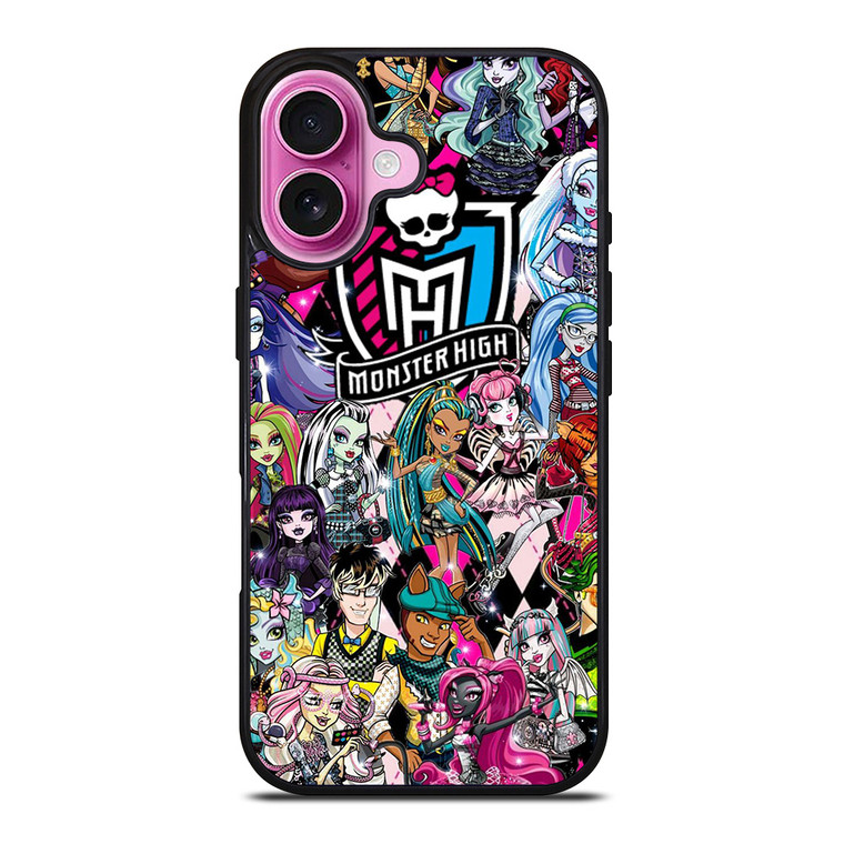 MONSTER HIGH COLLAGE iPhone 16 Plus Case