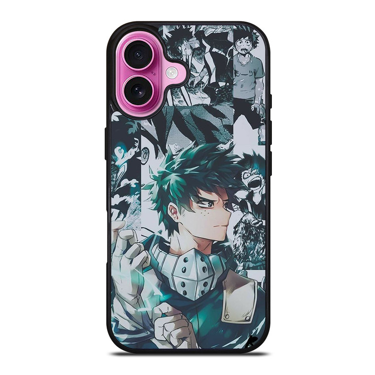 MY HERO ACADEMIA DEKU COLLAGE iPhone 16 Plus Case