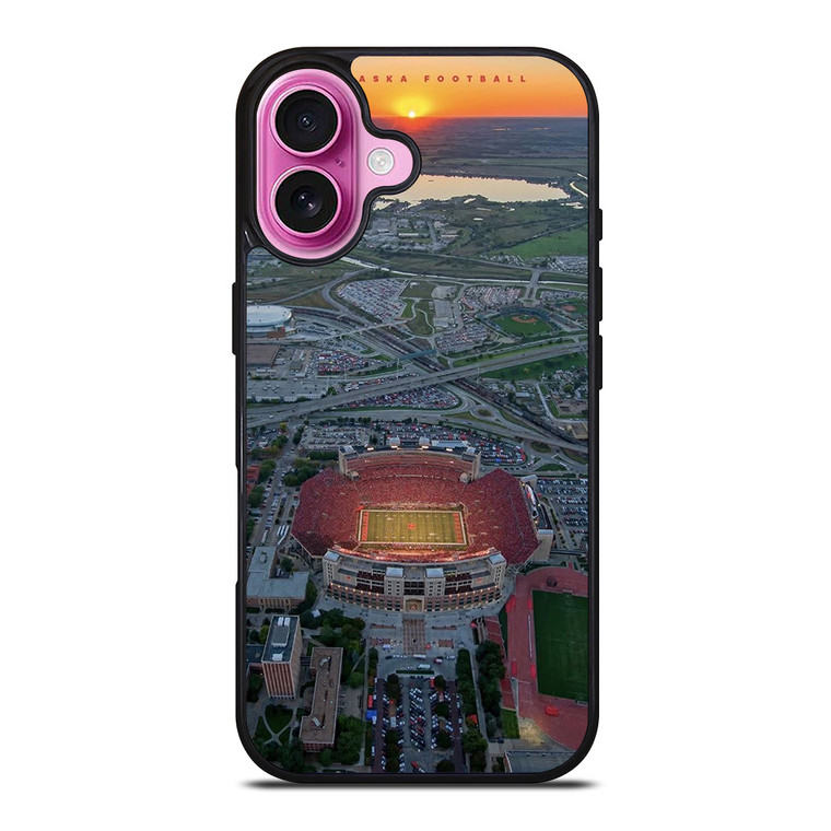 NEBRASKA HUSKERS CITY STADIUM iPhone 16 Plus Case