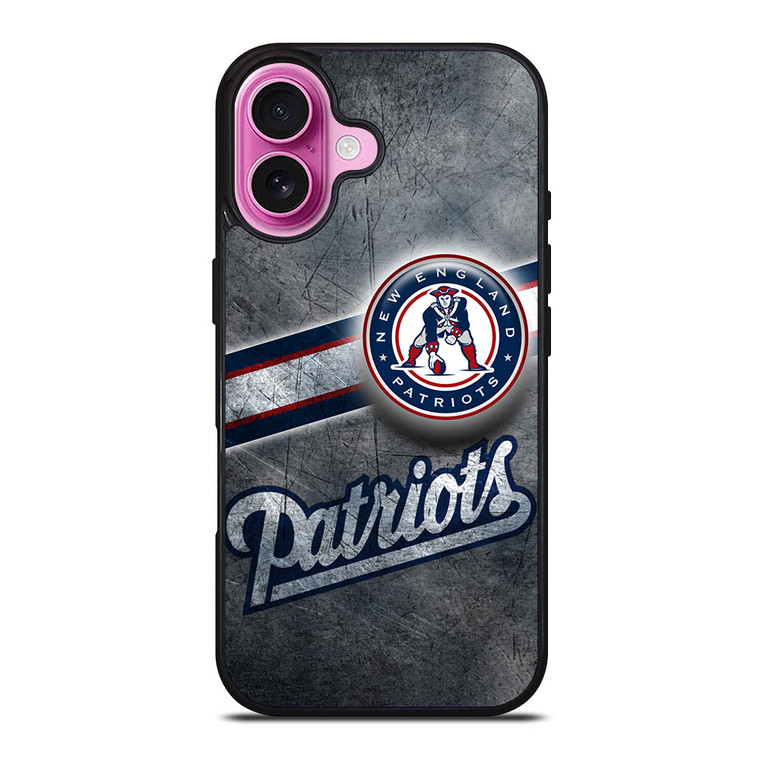 NEW ENGLAND PATRIOTS FOOTBALL LOGO iPhone 16 Plus Case