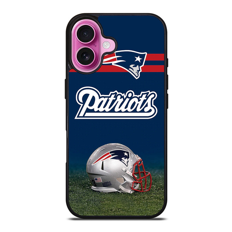 NEW ENGLAND PATRIOTS HELMET LOGO iPhone 16 Plus Case