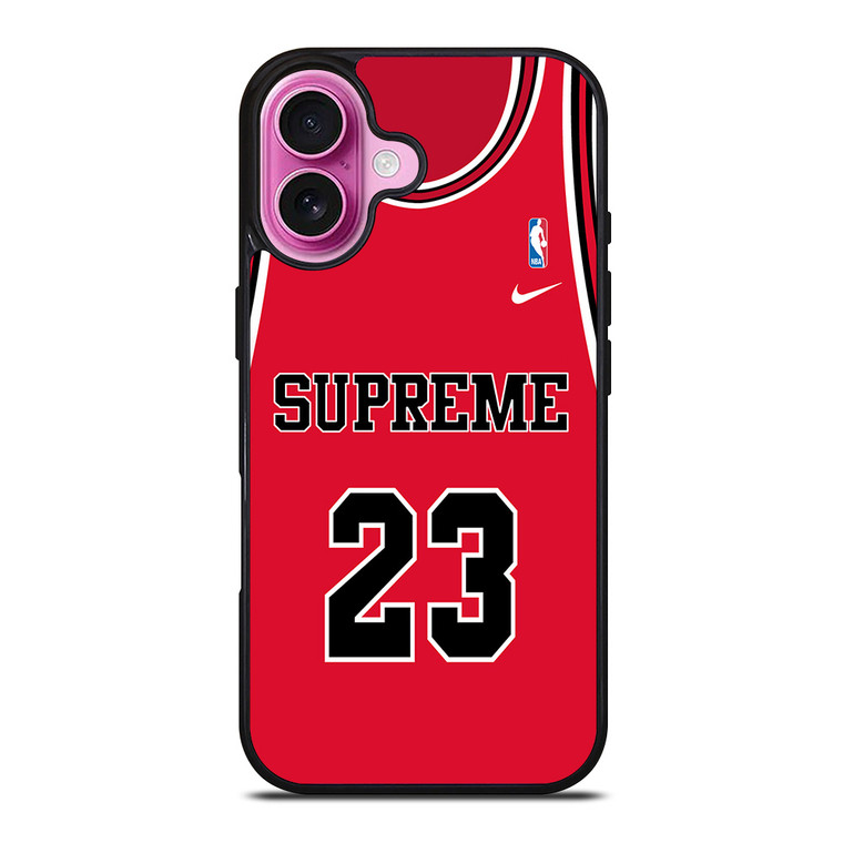 NIKE MICHAEL JORDAN SUPREME JERSEY iPhone 16 Plus Case