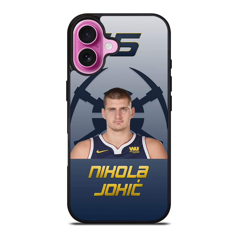 NIKOLA JOKIC DENVER NUGGETS SYMBOL iPhone 16 Plus Case