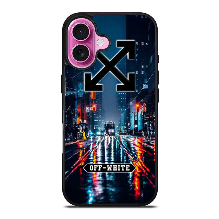 OFF WHITE NIGHT CITY iPhone 16 Plus Case