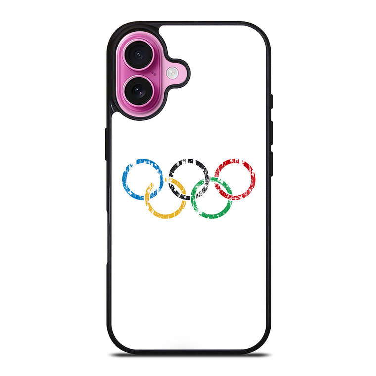 OLYMPIC RINGS LOGO BRUSHED iPhone 16 Plus Case