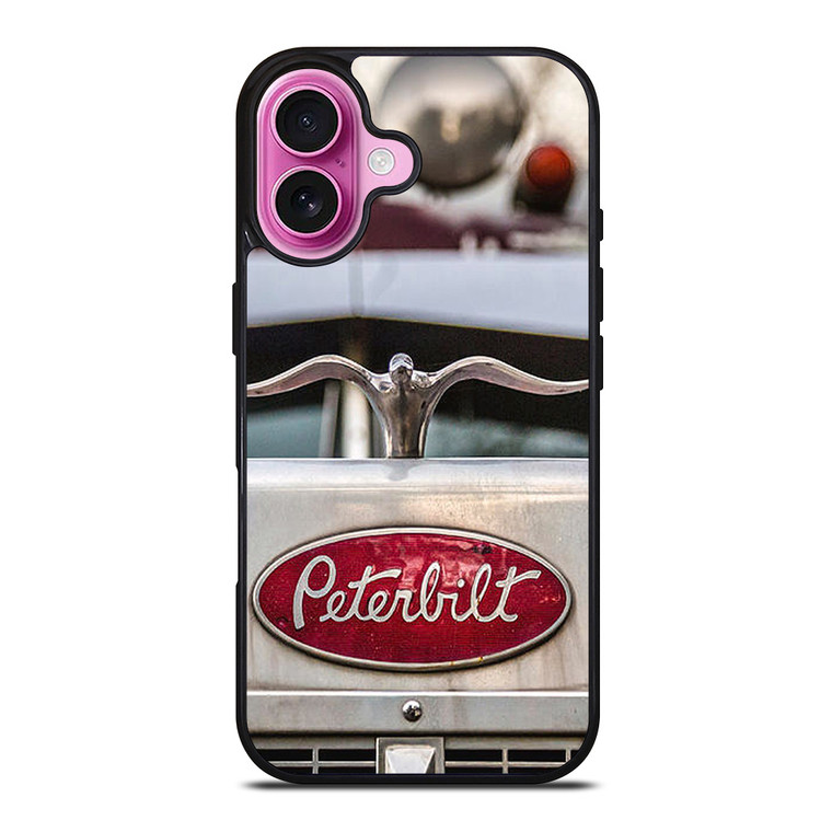 PETERBILT TRUCK METAL EMBLEM iPhone 16 Plus Case PETERBILT TRUCK METAL EMBLEM iPhone 16 Plus Case
