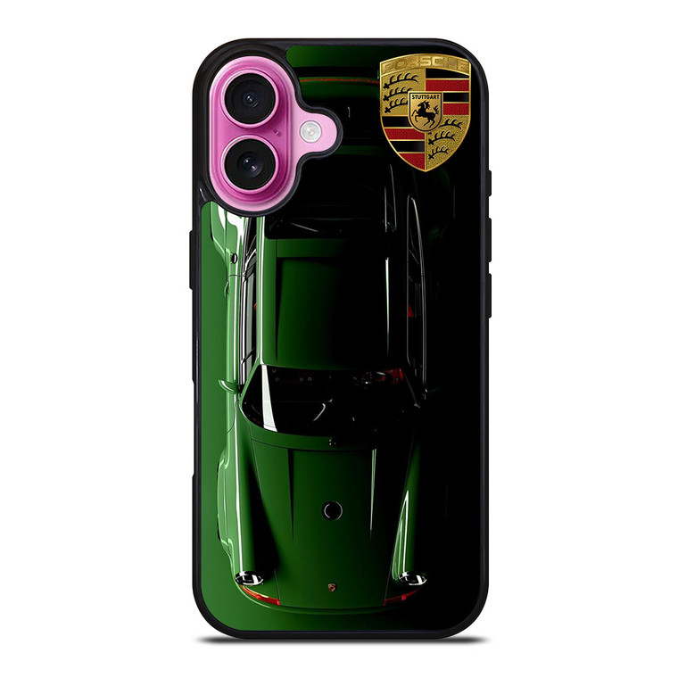 PORSCHE CAR GREEN iPhone 16 Plus Case