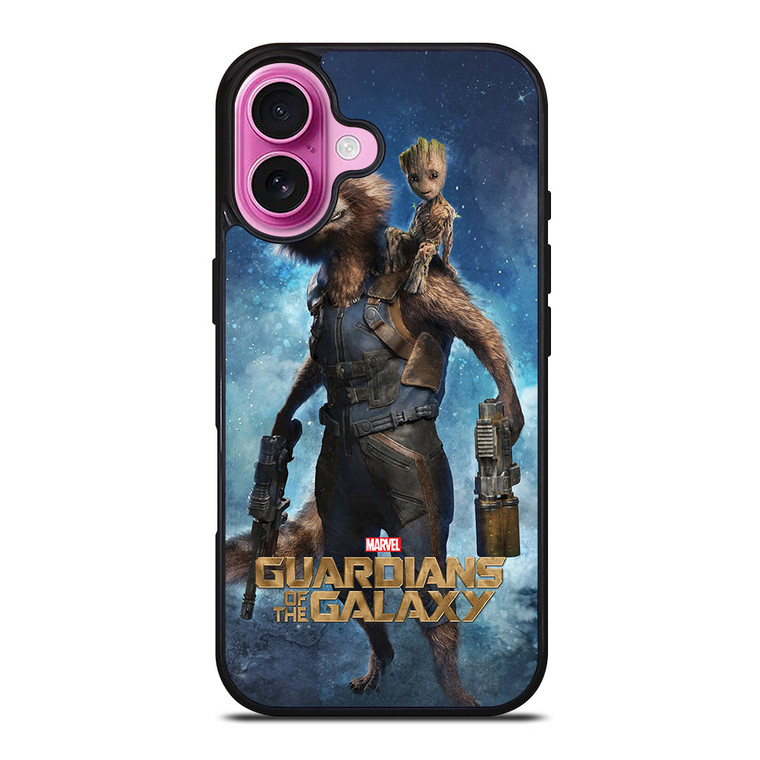 ROCKET RACCOON AND BABY GROOT iPhone 16 Plus Case