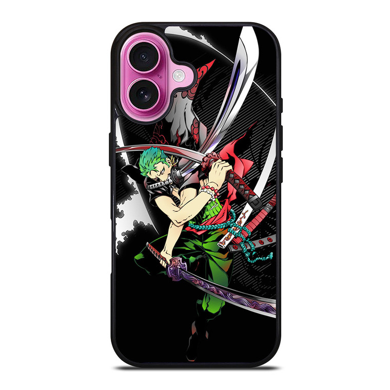 RORONOA ZORO ONE PIECE ANIME 3 iPhone 16 Plus Case