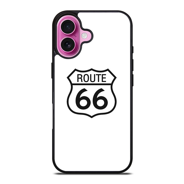 ROUTE 66 HISTORICAL STREET LOGO iPhone 16 Plus Case